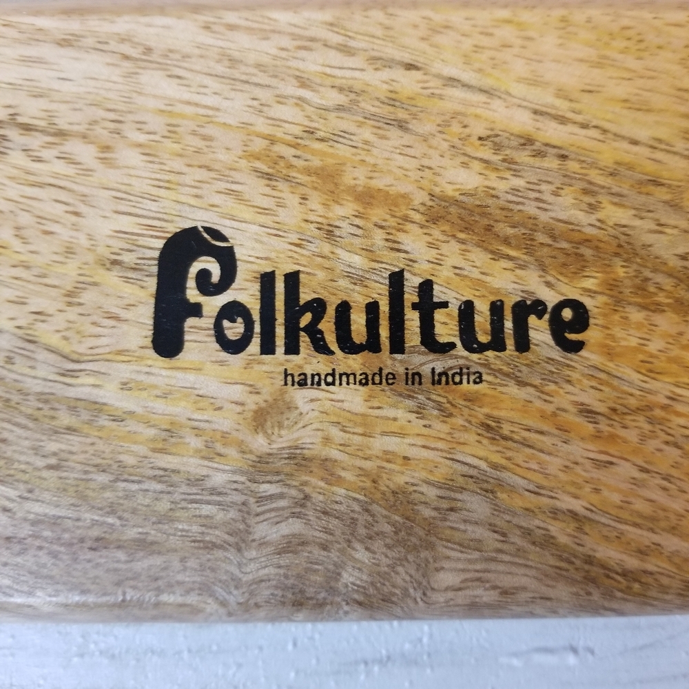 Folkulture Handmade Mango Wood Sunflower Incense Holder - Picture 6 of 8